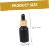 10Pcs Black Glass Dropper Bottles 20ml, Portable Essential Oil Container view 3
