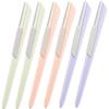 Outanaya 6pcs Stainless Steel Eyebrow Razor Women Face Hair Shaver Eyebrow Trimmer for Precision Grooming Lightweight Portable Design for Easy Travel view 1