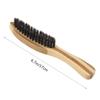 Outanaya Hair Brush Men's Beard Brush for Mustache Beard Styling Anti-static Natural Wood Handle Travel-friendly view 2