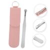 Baluue 5pcs Nose Hair Trimmer Gentle Tweezers for Easy Nose Hair Removal Portable Travel Case Included and Lightweight Design for Men view 4