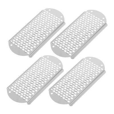 Baluue 4pcs Stainless Steel Foot Rasp File Callus Remover and Dead Skin Scrubber for Smooth Feet Care Ergonomic Design for Easy Handling and Gentle Grinding