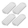 Baluue 4pcs Stainless Steel Foot Rasp File Callus Remover and Dead Skin Scrubber for Smooth Feet Care Ergonomic Design for Easy Handling and Gentle Grinding view 1
