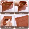 2 PCS Ladies Small Makeup Bag for Purse,Small Makeup Pouch,Purse organizer,Coin purse lipstick Cosmetic Accessories Organizer,Travel Set Organizer,Waterproof Portable Zipperless Self-Sealing(Brown) view 4