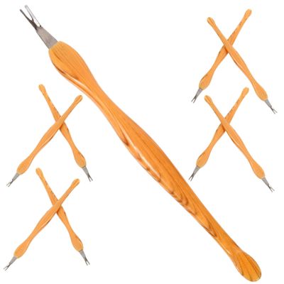 Didiseaon 10pcs Sturdy Nail Cuticle Pusher Tool Shaped Nail Cleaner for Manicure Supplies