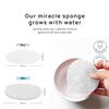 AOA Studio 50-Count Compressed Facial Sponges 100% Natural Cosmetic Spa Sponges for Facial Cleansing, Exfoliating Mask, Remove for Makeup, Dead Skin, and Dirt (White, 50 counts) view 2