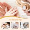 2024 USB Rechargeable Cordless Electric Nail File Kit 2 in 1 Electric Polishing Automatic Nail Clippers 2 Speeds Professional Manicure Pedicure Set with LED Light (White) view 2