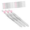 Baluue 24pcs Stainless Steel Eyebrow Clips Arrow Pattern Multi-functional Tweezers for Precise Makeup Application Lightweight Portable Design for Travel Everyday Use view 1