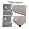 Didiseaon Comfortable Paraffin Wax Therapy Foot Covers Reusable Soft Foot Wraps with Elastic Band for Moisturizing Treatment and Beauty Care Gray view 4