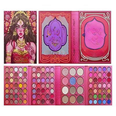 105 Color Eyeshadow Tray Four Fold Bead matte eyeshadow - High gloss blush tray (117 color Annabelle)