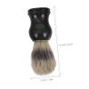 NOLITOY Hair Shaving Brush for Men Beard Cleaning Tool Hard Bristle Traditional Wet Shaving view 2