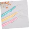 Mikinona 24pcs Eyebrow Hair Trimmer Stainless Steel Facial Razor Easy to Shape and Clean Compact Beauty Tool for Travel Random Color view 3