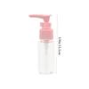 IWOWHERO 7pcs Refillable Travel Bottles Set Leakproof Squeezable Toiletry Containers for Shampoo Lotion Wash Pearlescent Pink Travel Tube Collection view 2