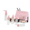 IWOWHERO 7pcs Refillable Travel Bottles Set Leakproof Squeezable Toiletry Containers for Shampoo Lotion Wash Pearlescent Pink Travel Tube Collection view 3