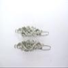 2 extra tiny small silver metal filigree barrette hair clip fine thin hair view 2