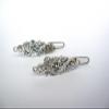 2 extra tiny small silver metal filigree barrette hair clip fine thin hair view 3