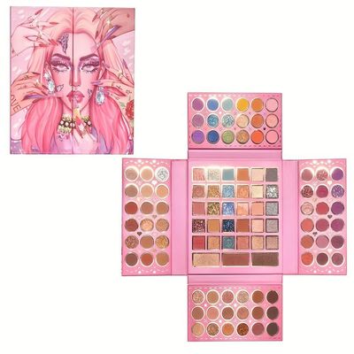 105 Color Eyeshadow Tray Four Fold Bead matte eyeshadow - High gloss blush tray (105 color dream makeup)