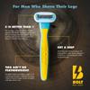 Bolt Performance Razor for Men's Leg Shaving bundle with Shave Butter for Men 6 Fl Oz view 3