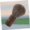 IWOWHERO Fine Bristle Beard Brush for Men Custom Mustache Goatee Shaver Boar Bristle Hair Cleaning Tool Wooden Handle for Travel view 4