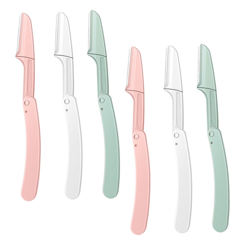 Baluue 18pcs Women's Eyebrow Razor Portable Makeup Trimmer for Gentle Shaving Non-slip Design for Travel