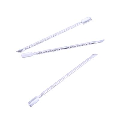 IWOWHERO 3pcs Dual-end Nail Cuticle Pusher Nipper Kit Stainless Steel for Manicure Pedicure