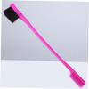 IWOWHERO 3pcs Eyebrow Brush Comb Dual Use Makeup Tool Soft Brush Comb for Women Girls Smooth Edges Rosy view 2
