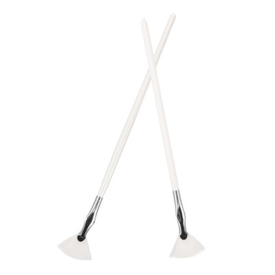 BIUDECO 2pcs Curved Fan Eyelash Brush Makeup Brushes for Precise Lower Lash and Eyebrow Application Lightweight and Portable Tools for Eye Makeup