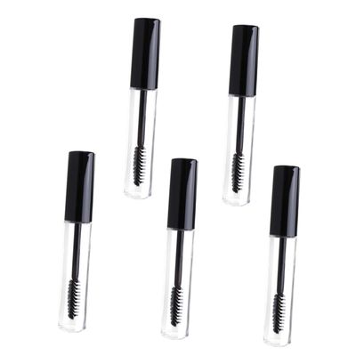 FOYTOKI 5pcs Empty Eyelash Cream Bottle with Black Lid Eyelash Tube for Diy Mascara for Travel and Beauty Applications