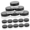 VINTORKY 20pcs Round Cream Containers for Cosmetics Refillable Travel Jars Black Lids for Creams Lotions and Beauty Products Leak and Lightweight Design view 1