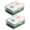 TOVINANNA 4pcs Mahjong-shaped Makeup Powder Puff Travel Beauty Applicators for Loose Powder Foundation and Concealer Dual Use Wet Dry Sponge for Effortless Makeup Application view 1