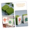 TOVINANNA 4pcs Mahjong-shaped Makeup Powder Puff Travel Beauty Applicators for Loose Powder Foundation and Concealer Dual Use Wet Dry Sponge for Effortless Makeup Application view 4