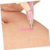 Baluue Professional Makeup Mapping Tool Eyebrow Tattooing Pen Tattooing Marking Pen Brow Makeup Precision Tip Pink view 2