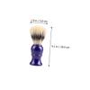 Baluue 4pcs Plastic Handle Shaving Brushes for Men Soft Bristle Beard Care Accessories for Grooming and Lathering view 2