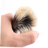 Baluue 4pcs Plastic Handle Shaving Brushes for Men Soft Bristle Beard Care Accessories for Grooming and Lathering view 4