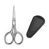 Mikinona 1set Portable Beard Scissors and Beauty Scissors for Facial Hair Small Makeup Tool Pu Cover and Precision Blades for Home and Salon Use view 1
