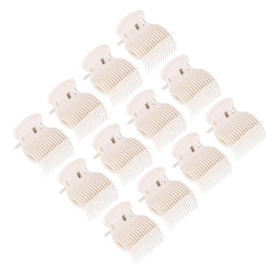 BIUDECO 12pcs High Temp Hair Clamp Clips for Curl Perm Hair Snap Clips Style Lightweight for Barbershop Home Use