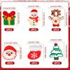 12Pcs Lovely Christmas Hair Clips Christmas Hair Accessories Gifts, Mini Christmas Tree Holiday Hair Bows, Christmas Hair Accessories for Female Reindeer Hair Clips Mini Santa Hat Clips for Girls view 2