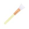 BIUDECO Wooden Handle Silicone Foundation Brush for Professional Makeup Application Facial Brush for Women T- for Masks and Moisturizers Yellow view 2