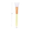 BIUDECO Wooden Handle Silicone Foundation Brush for Professional Makeup Application Facial Brush for Women T- for Masks and Moisturizers Yellow view 3