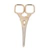 Stainless Steel Trimming Scissor, Lightweight and Versatile, Rounded Tips for Safety, Small Grooming Scissor with Multifunctional, Needless Trimming Anytime, Anywhere (Gold) view 2