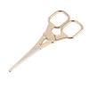 Stainless Steel Trimming Scissor, Lightweight and Versatile, Rounded Tips for Safety, Small Grooming Scissor with Multifunctional, Needless Trimming Anytime, Anywhere (Gold) view 3
