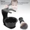 3 in 1 Shaving Set Men Hair Shave Brush Bowl Stand, Easy To Clean and Convenient for Home Travel, Simple Yet view 2