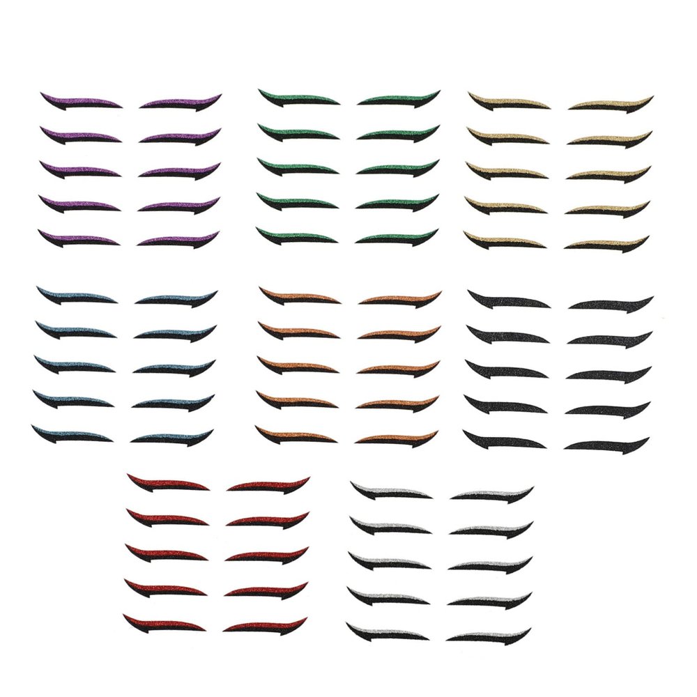 Baluue 40pairs Reusable Double Tapes and Eyeliner Stickers for Easy Eye Makeup for Quick Cat Eye Look for Women and Girls