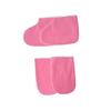 VINTORKY 2pairs Paraffin Wax Mitts Booties Cotton Gloves for Heat Retention Pink for Manicure Pedicure Care for Moisturizing Treatments view 2