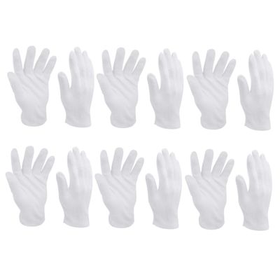 FELTECHELECTR Cotton Gloves Bbq White Cotton Gloves 10 Pairs Set for Cleaning Gardening Industrial Work