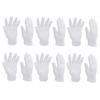 FELTECHELECTR Cotton Gloves Bbq White Cotton Gloves 10 Pairs Set for Cleaning Gardening Industrial Work view 1