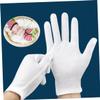 FELTECHELECTR Cotton Gloves Bbq White Cotton Gloves 10 Pairs Set for Cleaning Gardening Industrial Work view 4