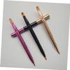 VINTORKY 3pcs Retractable Lip Brush Set Dual Sided Lipstick Liner Applicator Flexible Makeup Brush for Lips Gloss Concealer Portable for Travel view 3