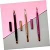 VINTORKY 3pcs Retractable Lip Brush Set Dual Sided Lipstick Liner Applicator Flexible Makeup Brush for Lips Gloss Concealer Portable for Travel view 4