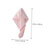 BIUDECO 3pcs Supple Fleece Hair Drying Hat Shower Caps for Women Absorbent Hair Drying Hat Soft Head Coverings view 2