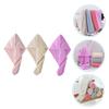BIUDECO 3pcs Supple Fleece Hair Drying Hat Shower Caps for Women Absorbent Hair Drying Hat Soft Head Coverings view 4